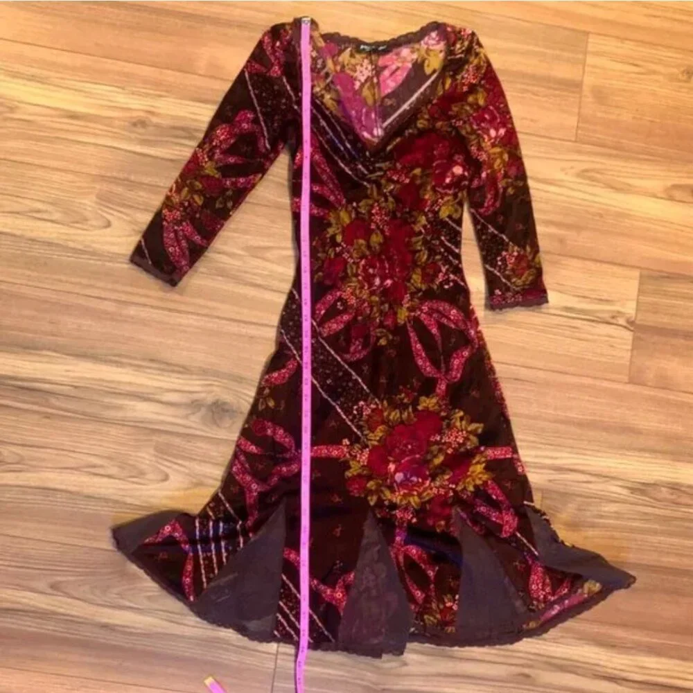 Vintage Betsey Johnson Size Small, Rare find, soft and stretchy crushed velvet - Picture 8 of 11